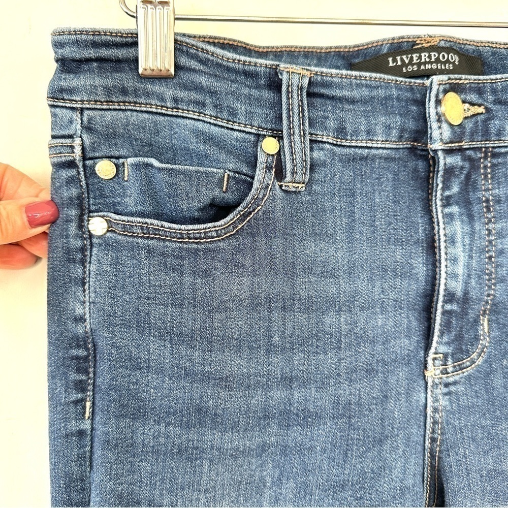 Liverpool “the ankle  skinny” jeans in stretch denim, medium rise - Picture 3 of 14